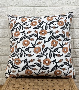 Funda de Cojín Cuadrada Moderna con Estampado de Hojas de Palma, 100% Algodón, Hecha a Mano, con Cierre de Cremallera, para Decoración del Hogar - Product Image 2