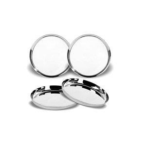 Plato de Acero Inoxidable 304 de Grado Alimenticio, Diseño Único, Precio de Fábrica, Platos para Servir en la Mesa del Hogar, Vajilla para Uso en la Cocina del Hogar - Product Image 5