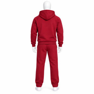 Ensemble de survêtement pour homme à capuche, grande taille, 100% coton, avec logo, couleur unie automne, design personnalisé, short, impression flamme délavée à l'acide - Product Image 6