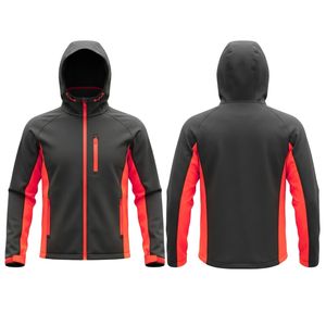 Chaqueta de Microforro Polar con Capucha y Cuello Alto, Bolsillos Delanteros, Cierre Completo, Diseño de Logotipo Personalizado, Impermeable, Resistente al Viento, OEM - Product Image 4