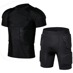 Uniforme de Rugby OEM Duradero de Poliéster y Spandex para Adultos, Camiseta y Pantalones Cortos de Compresión Acolchados con Opción de Logotipo Personalizado para Hombres y Mujeres - Product Image 1
