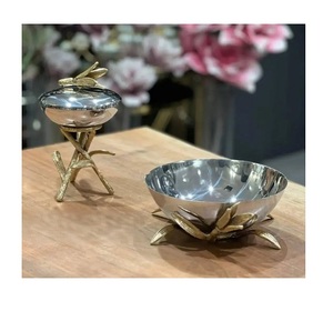 Bol à chocolat en aluminium de qualité supérieure, couleur argent, vaisselle personnalisée OEM, bol alimentaire à prix avantageux - Product Image 6