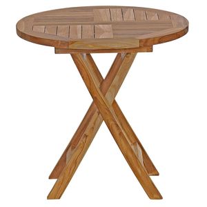 <b>Folding</b> Solid Wood <b>Round</b> Dining <b>Table</b> Set Mall Use Durable Eco-Friendly Modern Minimalist Design 2 Seating Dining Room Furniture - Product Image 2