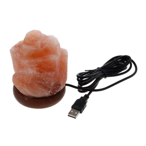 Lampes de sel de l'Himalaya miniatures USB élégantes, best-sellers, lampes d'appoint en cristal artisanales avec personnalisation de marque, directement de l'usine - Product Image 2