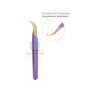 <b>Cheap</b> Price Stainless Steel Eyelash <b>Extensions</b> Tweezers High Quality Reusable Durable Customized Design OEM Service - Product Image 4