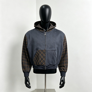 Camisa Chaqueta de Franela Estilo Urbano al por Mayor, Manga Larga, a Cuadros, Forro de Poliéster, Transpirable - Product Image 2
