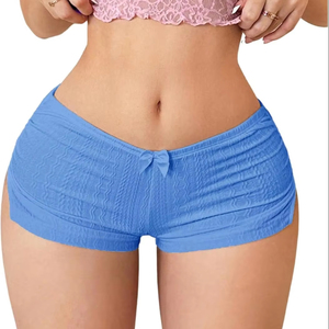 Shorts Casuales de Verano para Mujer, Diseño Personalizado OEM/ODM, Tela de Microfelpa Elástica, Cintura Alta, Corte Ajustado, Secado Rápido, Cintura Elástica - Product Image 1
