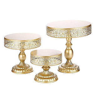 Elegant Wedding Birthday Party Serving Home Bakery Metal Cake <b>Stand</b> <b>Rotating</b> Tiered Dessert <b>Display</b> Cupcake Holder - Product Image 6