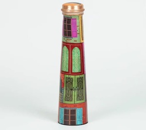 Meena Enamel Printed Pure Copper Handmade Eco-Friendly Anti-Corrosion Drinkware with Lid and <b>Straw</b> Cap for Wedding Use Unisex - Product Image 1
