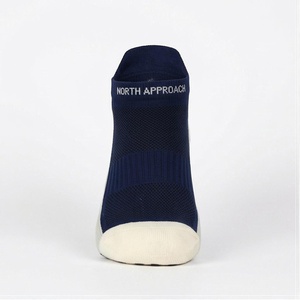 Crew <b>Socks</b> Geometric Pattern Blue Breathable <b>Running</b> <b>Socks</b> for Adults Spring Season - Product Image 1