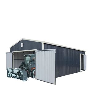 Caseta Metálica para Herramientas de 24 Pies x 16 Pies con Puertas Delanteras Dobles, Puerta Lateral de Entrada, 384 Pies Cuadrados de Espacio Interior, TMG MS1624 - Product Image 2