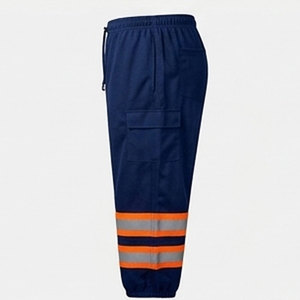 Pantalon de jogging robuste et imperméable, conforme à la norme ANSI Classe 2, avec logo personnalisé, idéal pour le travail industriel en extérieur - Product Image 2