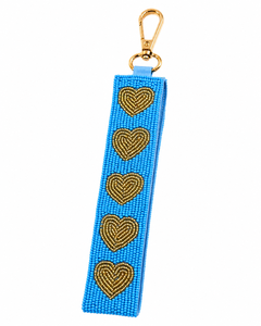 Sstringz Handmade Beaded Heart Keychain Premium Colorful Acrylic Bead <b>Key</b> <b>Ring</b> Cute <b>Bag</b> Charm Fashion Accessory Custom Gift for - Product Image 3