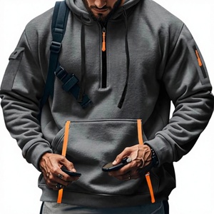 Sudaderas con Capucha Bordadas 100% Algodón para Hombre, con Tela Gruesa, Diferentes Bolsillos, Estilo Casual, Holgadas y Transpirables - Product Image 1