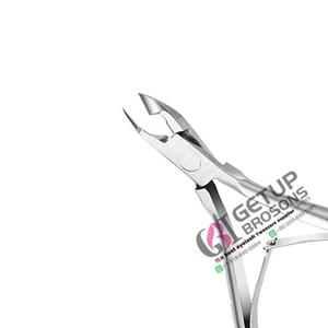 Cortauñas profesionales de acero inoxidable plateado para cutículas, herramientas de manicura y pedicura, diseño de logotipo personalizado, calidad de salón, cuidado de belleza. - Product Image 3