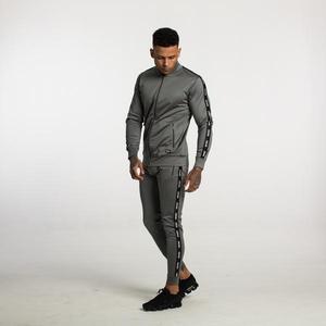Men's Navy Orange 100% Cotton 2 1 Design <b>Tracksuit</b> Set Full Sleeve Zip Hoodie Side Pockets Casual Sport Wear Breathable Winter - Product Image 2