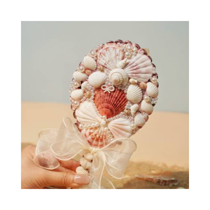 Natural Seashell <b>Mirror</b> Handmade Decorative Wall <b>Mirror</b> Coastal Home Decor Shell Frame <b>Mirror</b> - Product Image 5