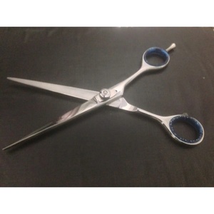 Tijeras Profesionales de Acero Inoxidable para Adelgazar el Cabello, para Diestros, Mango Largo de Plástico Azul, Punta Afilada, para Uso en Salón, Ryzer Studio - Product Image 2