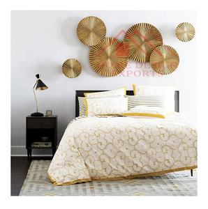 Sunburst – Sculpture décorative en métal, décor d'art mural pour salon et chambre à coucher/décor d'art mural abstrait en fer forgé 6 pièces - Product Image 1