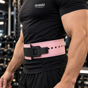 Cinturón de Levantamiento de Pesas Ajustable de Neopreno Rhino Fitness, Color Rosa, Soporte Premium para Adultos, Entrenamiento en Gimnasio, Todas las Temporadas - Product Image 2