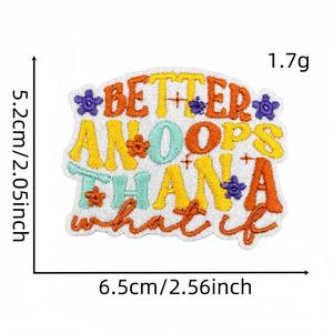 Vente en gros usine : Patch brodé personnalisé avec fixation auto-agrippante, badge en tissu pour vestes, casquettes, sacs, vêtements, broderie décorative - Product Image 5