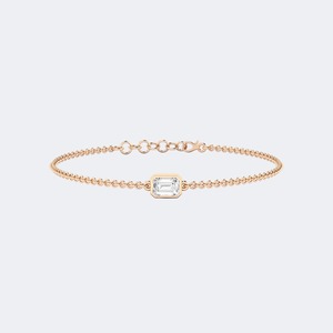 Luxury 0.70 CTW Emerald Shape Brilliant Cut Lab Grown Diamond <b>Bracelet</b> For Women Sterling Silver Wedding Anniversary Jewelry Mod - Product Image 4