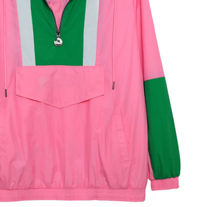 Vestes coupe-vent unisexes personnalisées Alpha Kapa Alpha à demi-zip, vestes imperméables, pulls coupe-vent à demi-zip, sweats à capuche imperméables - Product Image 6