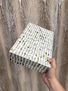 Caja de Almacenamiento Decorativa de MDF con Incrustaciones de Hueso, Organizador de Recuerdos y Joyas - Product Image 5