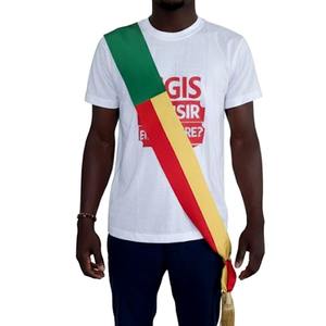 Cinturón Metálico Tricolor de un Diputado con Borlas Doradas y Cinta Dorada - Decorativo de Alta Calidad - Product Image 1