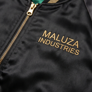 Veste bomber softshell unisexe imperméable et respirante MALUZA INDUSTRIES, avec patchwork imprimé personnalisé, reversibles devant - Product Image 6