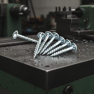 Tornillo para madera de cabeza alomada, métrico/pulgadas, autorroscante, Phillips/Pozi Drive, de acero al carbono/inoxidable, zincado/niquelado, rosca gruesa - Product Image 1