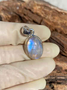 Colgante de Plata de Ley 925, piedra preciosa lunar, joyería de plata hecha a mano, colgante de alineación de Chakra para collares para regalo - Product Image 4