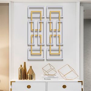 Set di decorazioni da parete moderne in oro e argento, - Product Image 2