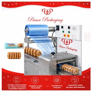 Automatic Single Individual Cookie Flow Pack <b>Machine</b> Pillow Pouch Wafer <b>Biscuit</b> Packing <b>Machine</b> - Product Image 3