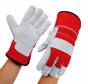 Gants de travail en cuir de vachette pleine fleur de qualité supérieure, protection industrielle robuste, gants de travail pour grimpeurs, vente chaude - Product Image 3