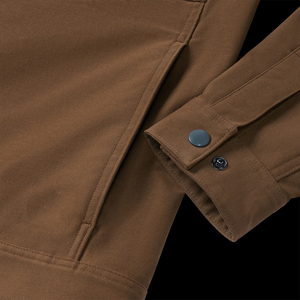 Street Wear Unisex <b>Canvas</b> <b>Jacket</b> Slim Fit Long Sleeve Breathable Winter Outdoor Front Logo Windproof Eco-Friendly - Product Image 4