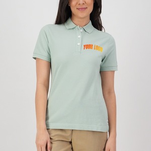 เสื้อโปโลผู้หญิงแบบกำหนดเอง เสื้อยืดโพลีเอสเตอร์แห้งเร็วสำหรับชุดยูนิฟอร์มสำนักงาน เสื้อกอล์ฟเรียบง่ายสำหรับผู้หญิง - Product Image 1