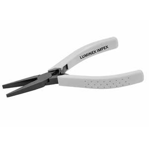 Alicates de punta plana de 130 mm, herramienta de fabricación de joyas de microprecisión de acero inoxidable, mandíbula lisa de 33 mm, punta estrecha, ligeros, de alta calidad - Product Image 1