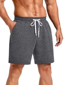 Shorts de sport mi-lourds en mélange de coton et polyester, doux et confortables, coupe athlétique avec matière respirante, pour hommes et femmes - Product Image 6