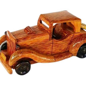 Coche de Juguete de Madera Vintage Hecho a Mano, Juguetes Educativos Montessori para Niños de 2 a 4 Años, Hecho en Vietnam - Product Image 1