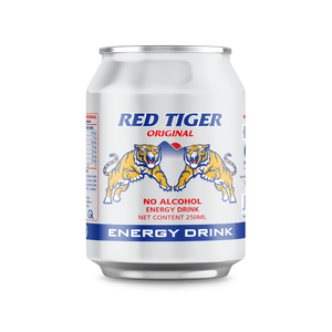Red Tiger Energy Drinks Manufacturer 250ml 330ml Canned | Taurine Sport Energy <b>Beverage</b> | Cheap Wholesale Price - Product Image 1