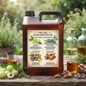 Huile de croissance capillaire en gros – Huile capillaire biologique à base de plantes pour hommes et femmes – Romarin, Amla et Ricin – Marque privée OEM - Product Image 1