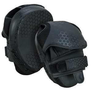 Cibles de frappe en cuir et polyester pour la boxe, ensemble de coussinets d'entraînement respirants et élastiques pour le MMA et le kickboxing - Product Image 1