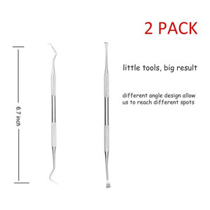 Dog Teeth <b>Cleaning</b> Tools Stainless Steel Double Head Pet Dental <b>Scraper</b> Scaler Professional Canine Tartar Remover Plaque - Product Image 2
