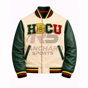 Chaqueta ligera para hombre estilo HBCU, cómoda y personalizada, chaqueta universitaria, chaqueta de colegio, chaqueta varsity hecha a medida. - Product Image 1