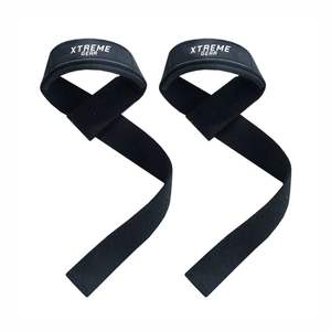 Sangles de musculation antidérapantes personnalisées, adhérence durable, sangles d'entraînement pour soulevé de terre et tractions en salle de sport - Product Image 1