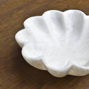 Bol en marbre, article cadeau haut de gamme, bol en pierre, accessoire de décoration intérieure de luxe, bol en onyx poli et lisse pour fruits - Product Image 5