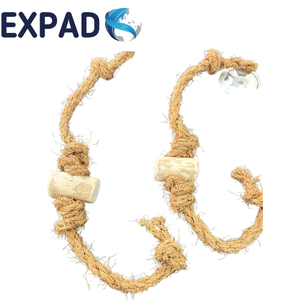 Juguete de cuerda de madera de coco para perros, para masticar, tirar, buscar y estimular la actividad mental. - Product Image 5