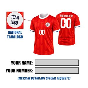 Camiseta de la Temporada de Fútbol 2026 para Niños y Adultos, Inspirada en el País, Nombre y Número Personalizados, Logotipo Personalizado con Pantalones Cortos a Juego - Product Image 2