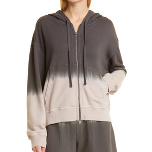 Sudaderas con capucha y cremallera de manga larga para mujer, ropa exterior informal, ropa urbana ligera, proveedor de etiquetas privadas personalizadas, sudaderas con capucha y cremallera de moda para mujer - Product Image 1